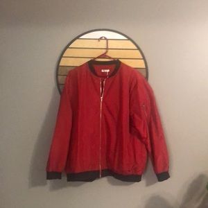 NWT Red Bomber Jacket